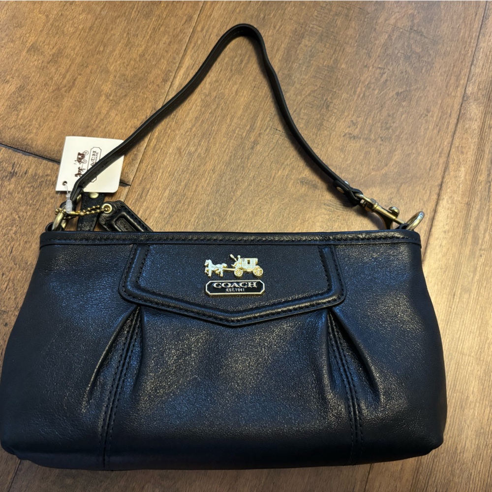 Coach Black Leather Women's Bag
